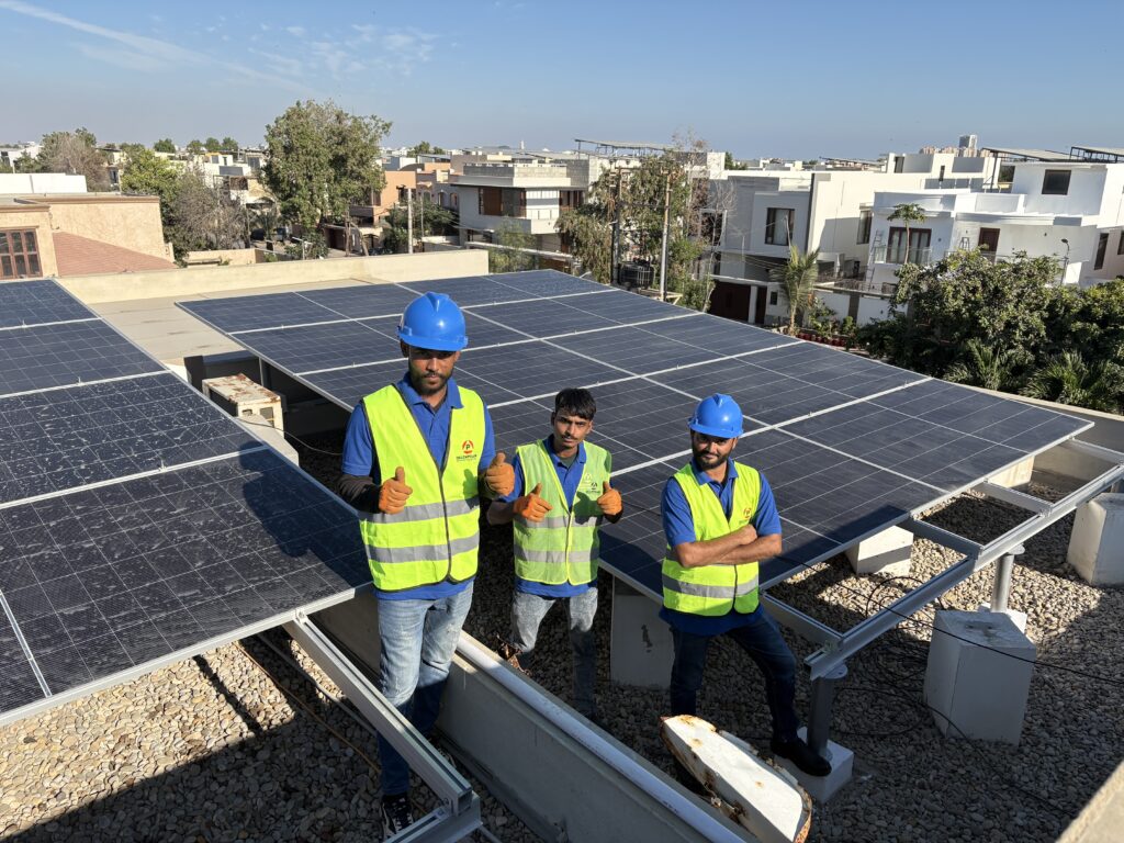 residential solar installation