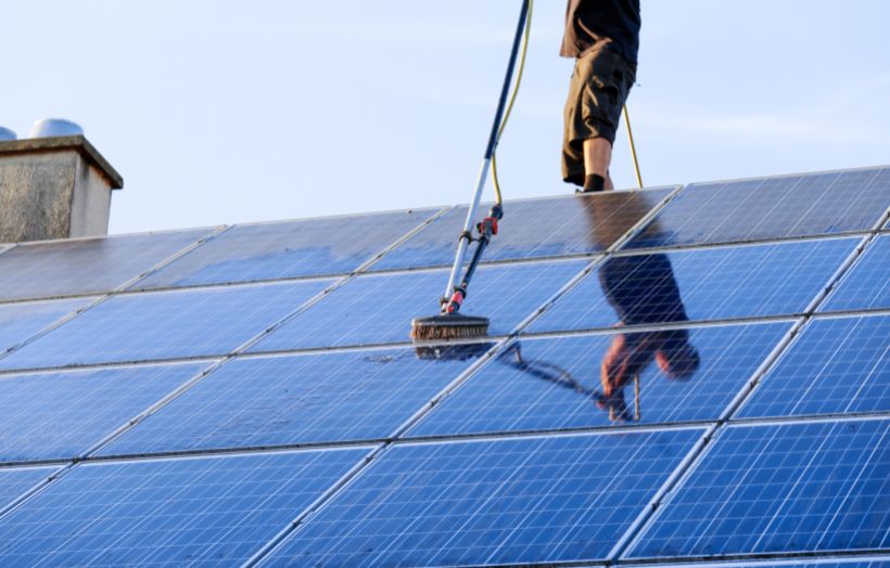 solar panel cleaning